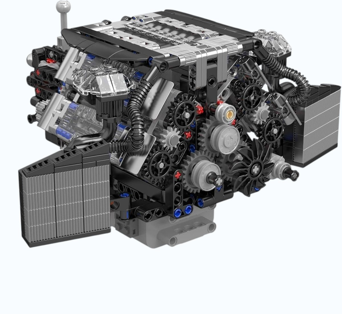 W12 Twin Turbo Engine Electric Kit with Moving Parts